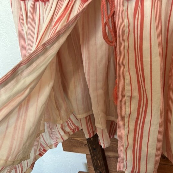 Anthropologie Chantik Lovina Blouse Medium Embroidered/Floral/Poms - Picture 5 of 6